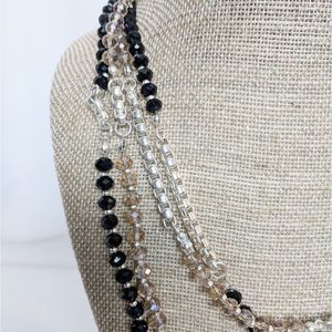 WHBM Long Beaded Strand Necklace